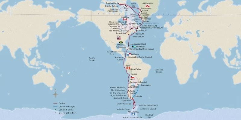 Viking_Arctic to Antarctic Explorer_Map