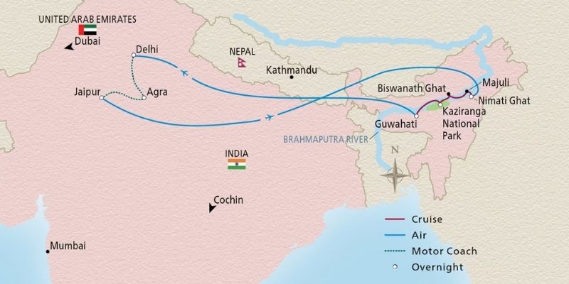 Viking_India_Wonders of India II_Map