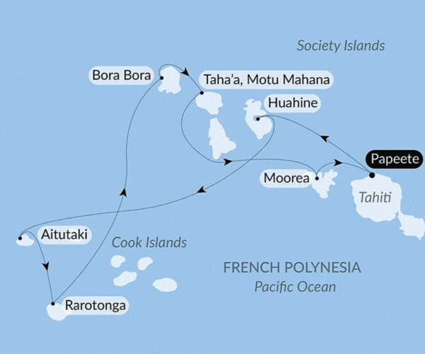 Ponant Cook Islands & Society Islands